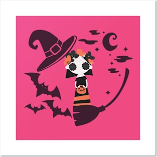 girl Halloween Posters and Art